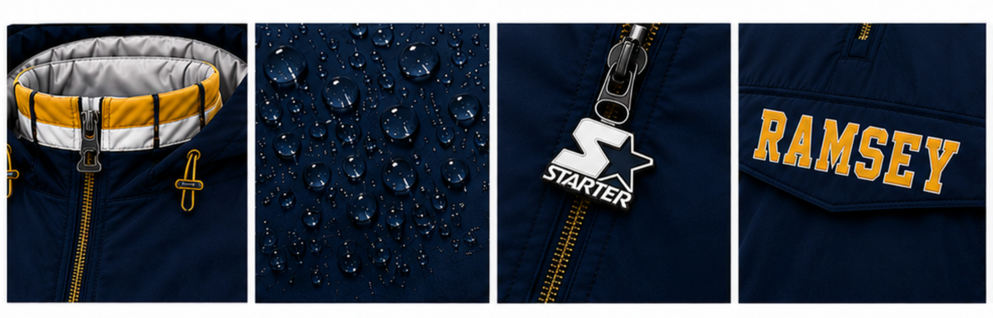 Ramsey - Custom STARTER Embroidered Quilted Pullover Jacket