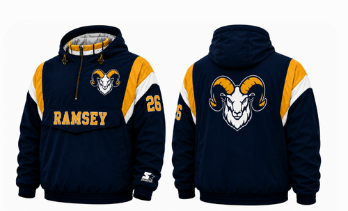 Ramsey - Custom STARTER Embroidered Quilted Pullover Jacket
