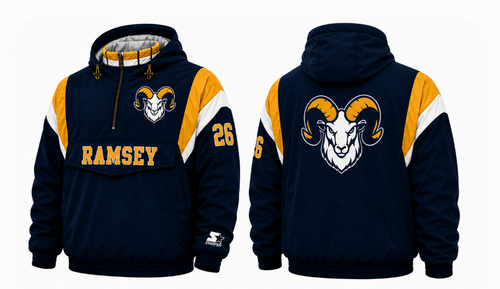 Ramsey - Youth Custom STARTER Embroidered Quilted Pullover Jacket